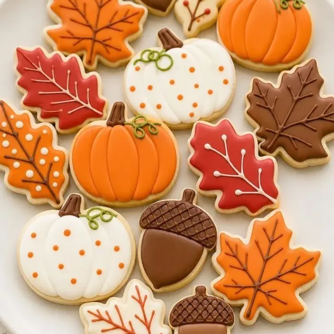 Soft and Buttery Fall Sugar Cookies (Perfect for Cut-Outs) Fall Sugar Cookies