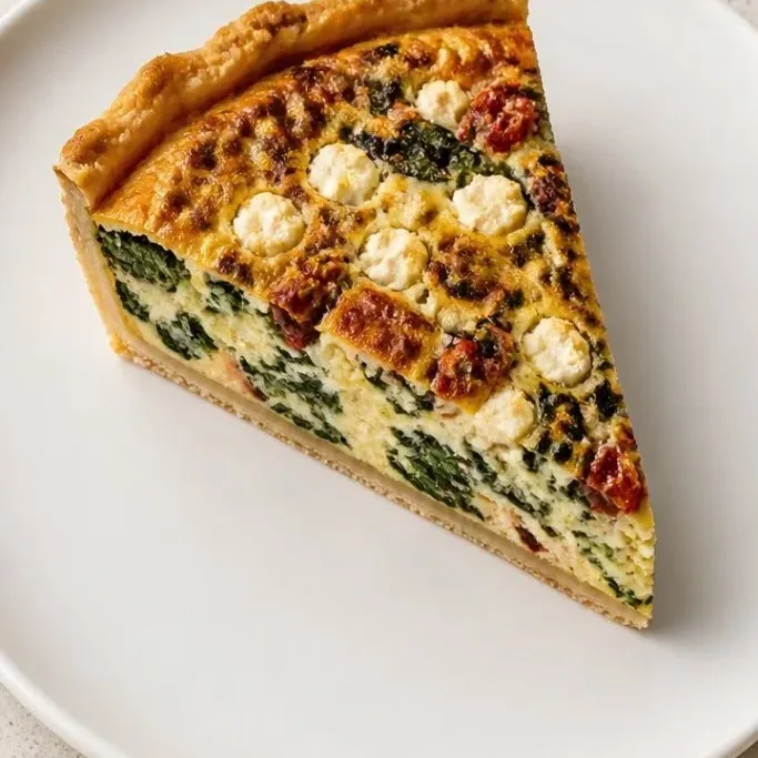 Creamy Feta Quiche with Spinach Feta Quiche Recipe