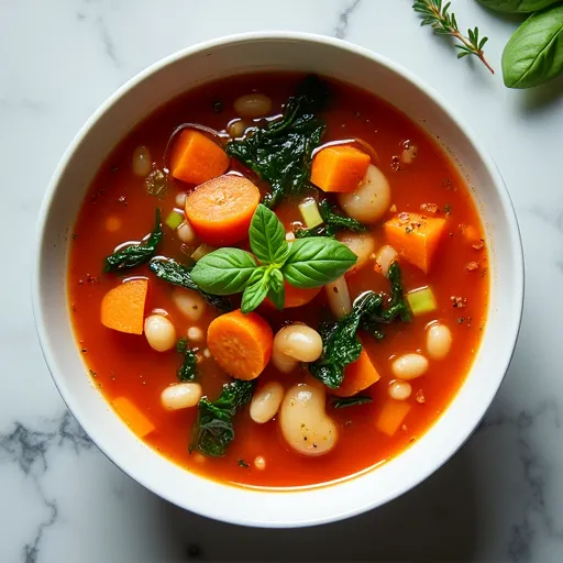 Fire-Roasted Tomato and Herb Minestrone