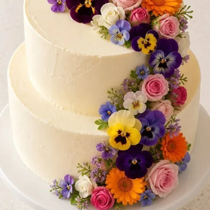 Floral Birthday Cake
