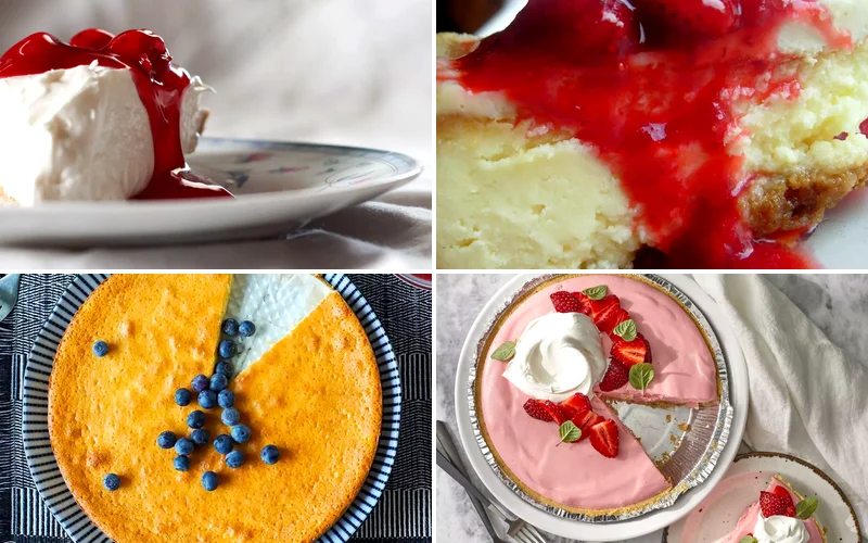 10 Light Airy Cheesecake Recipes That Won't Weigh You Down fluffy cheesecake recipes featured