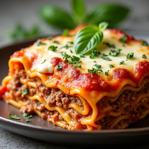 Four Cheese Italian Lasagna with Fresh Herbs