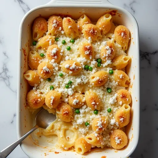 Four-Cheese Tuna and Shell Pasta Bake