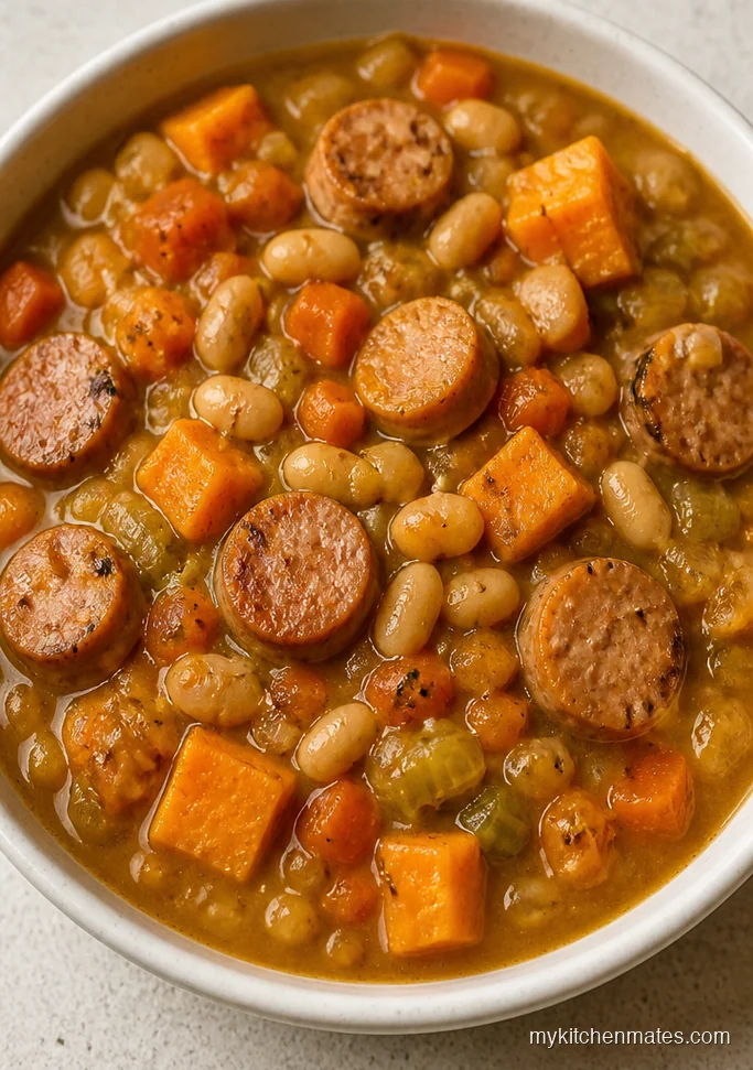 Freezer Chicken Sausage Sweet Potato Stew