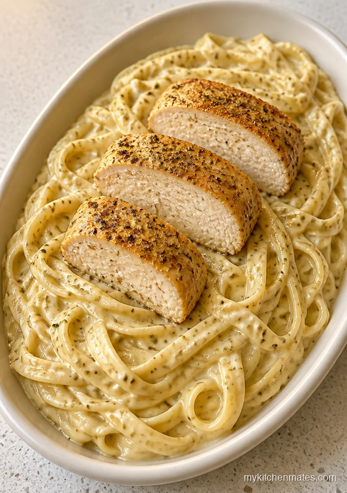 Freezer-Ready Crockpot Chicken Alfredo