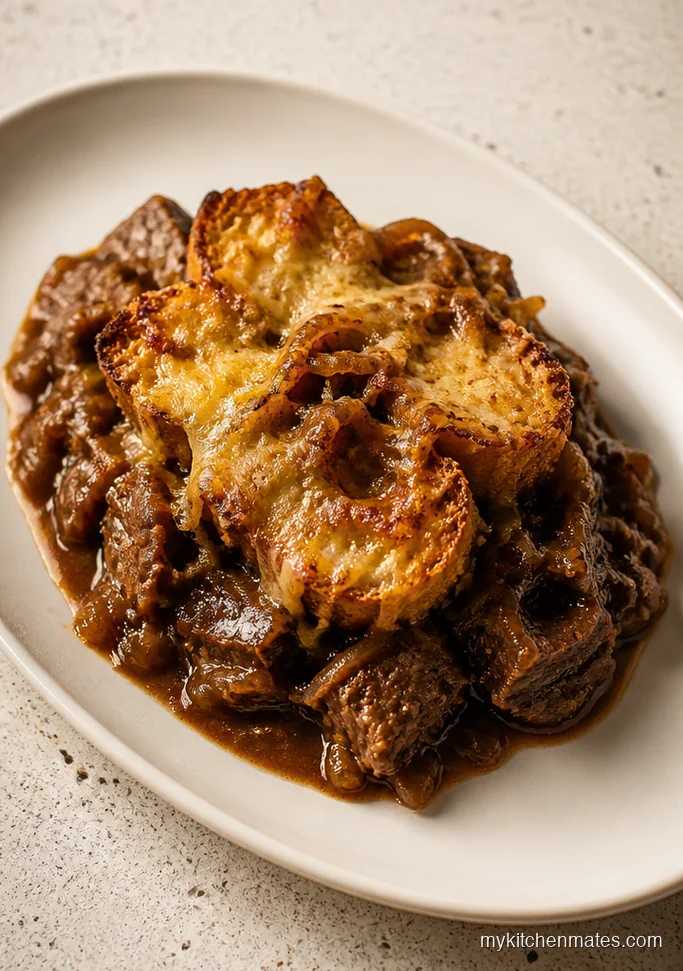French Onion Beef Casserole