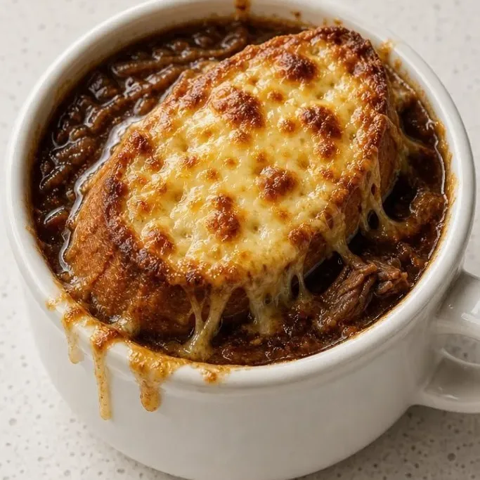 Slow-Braised French Onion Beef Short Rib Soup French Onion Beef Short Rib Soup