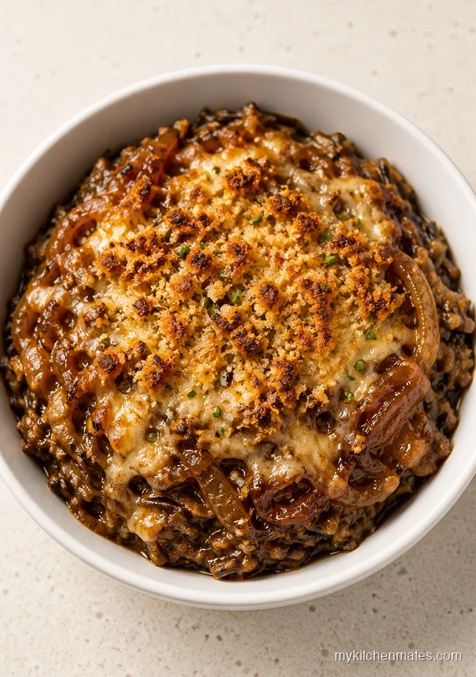 French Onion Wild Rice Casserole