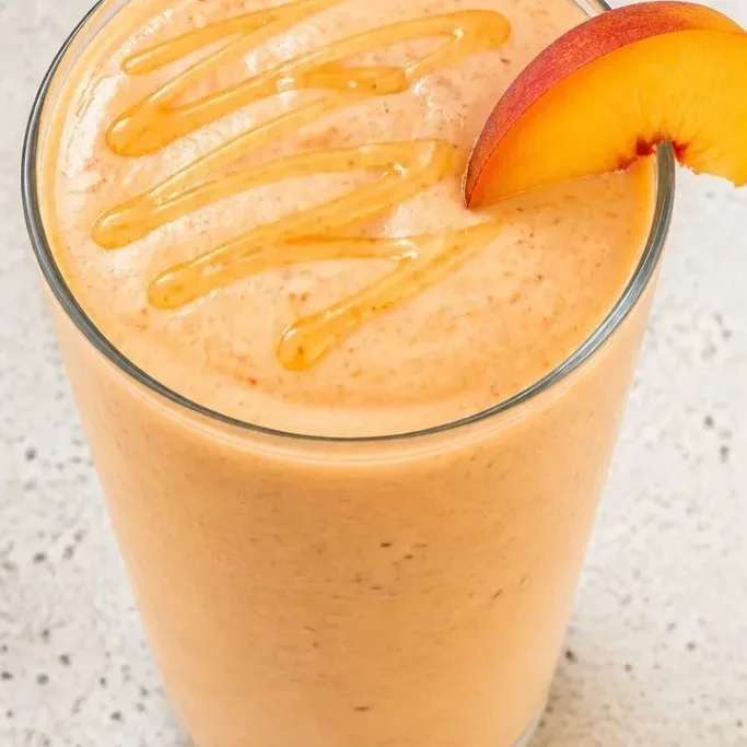 5-Minute Fresh Peach Milkshake Fresh Peach Milkshake