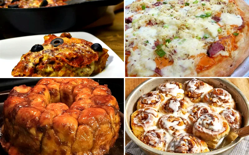 10 Quick Recipes Using Store-Bought Frozen Bread Dough frozen bread dough recipes featured