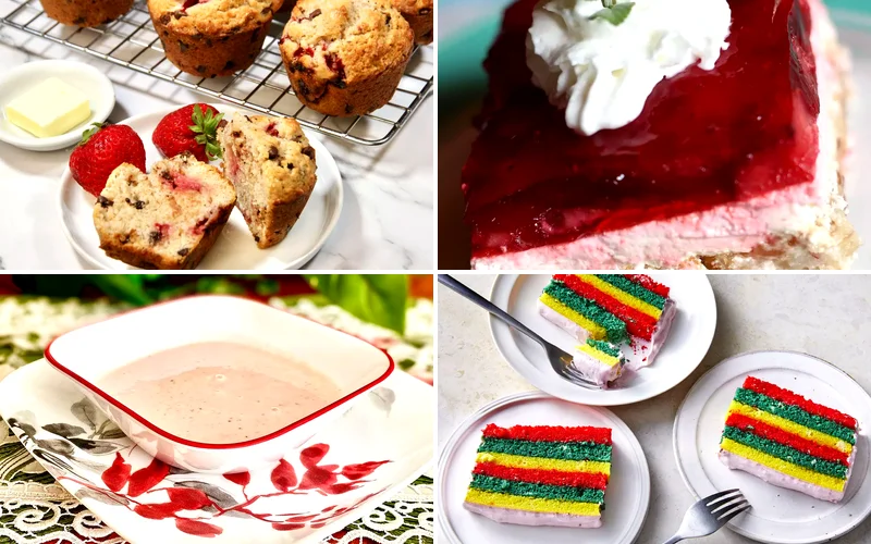 21 Amazing Spring Dishes Using Frozen Strawberries frozen strawberry recipes featured
