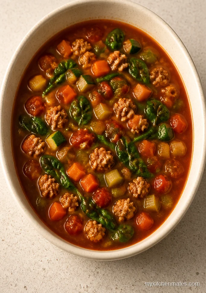 Garden Minestrone with Turkey Sausage