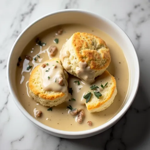 Garlic and Herb Chicken Sausage Gravy