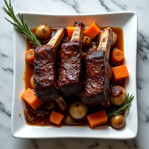 Garlic and Rosemary Oven-Roasted Short Ribs