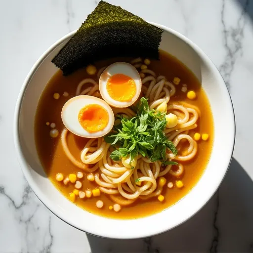 Garlic Butter Corn Miso Ramen