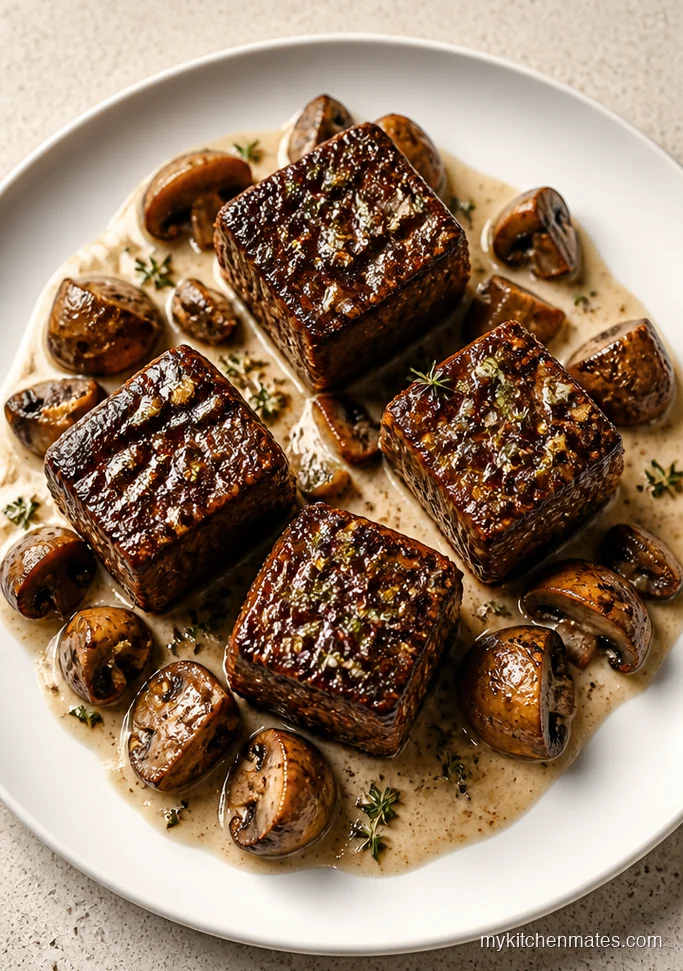 Garlic Butter Steak Bites with Mushrooms