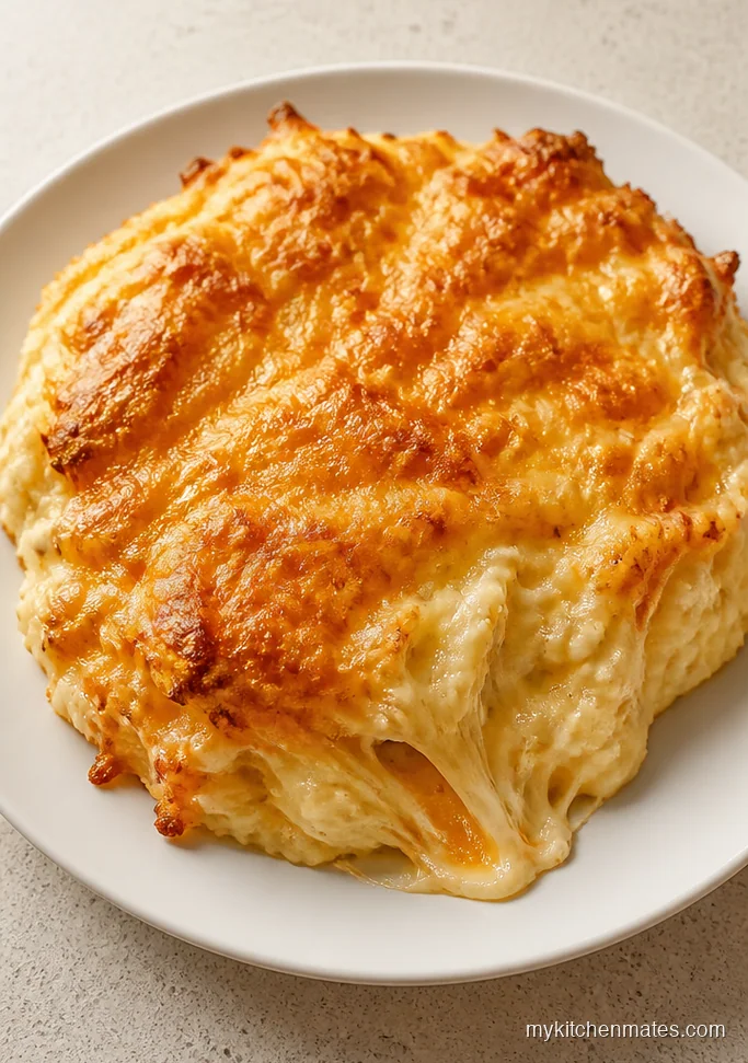 Garlic Cheddar Mashed Potato Casserole