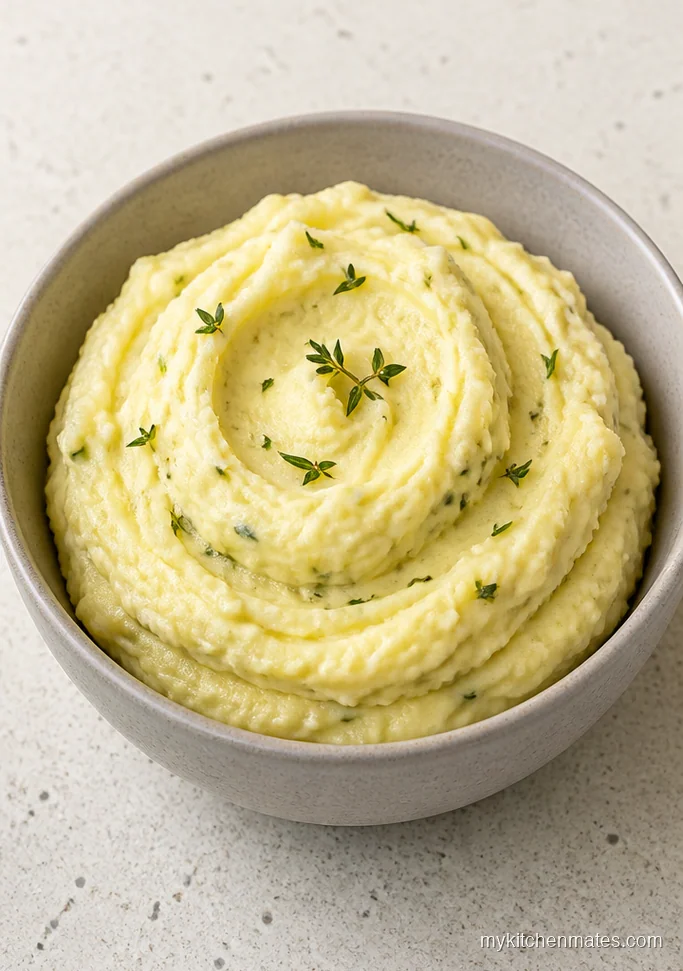 Garlic Herb Crockpot Mashed Potatoes