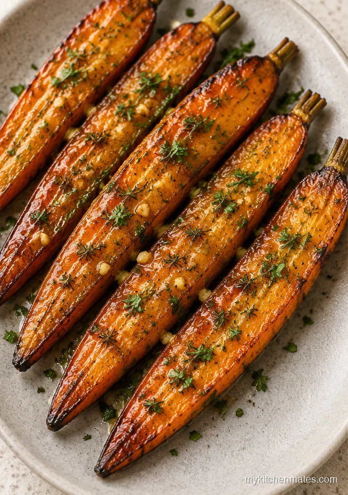 Garlic Herb Roasted Carrots