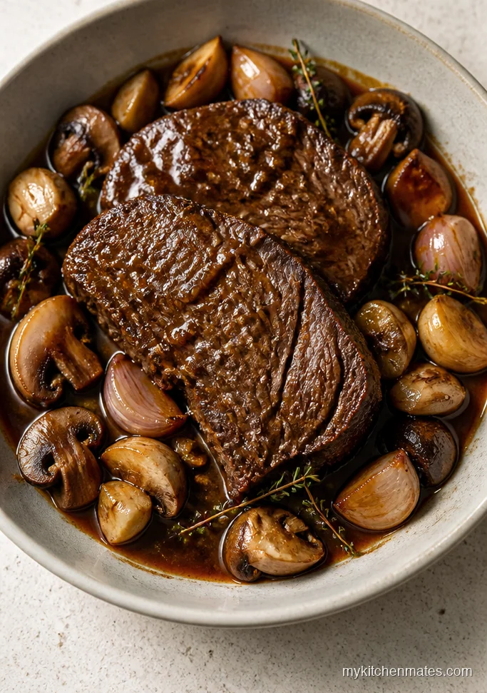 Garlic Mushroom Chuck Roast