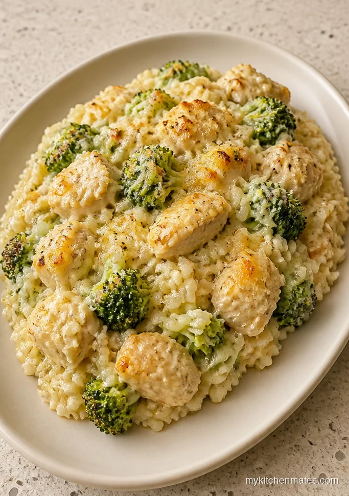 Garlic Parmesan Chicken Broccoli Rice
