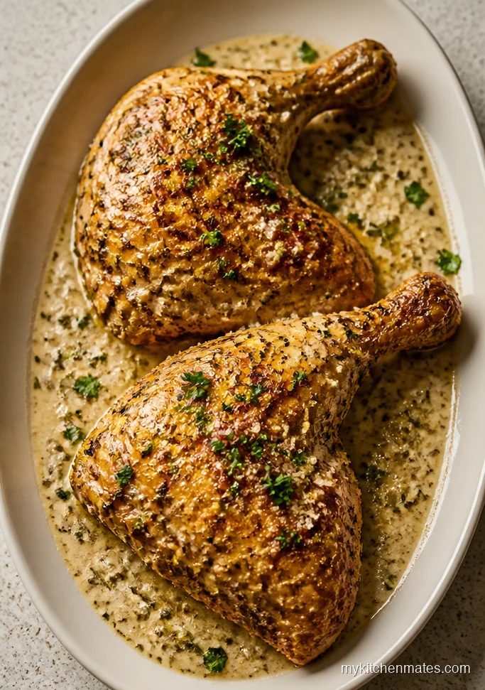 Garlic Parmesan Chicken Legs