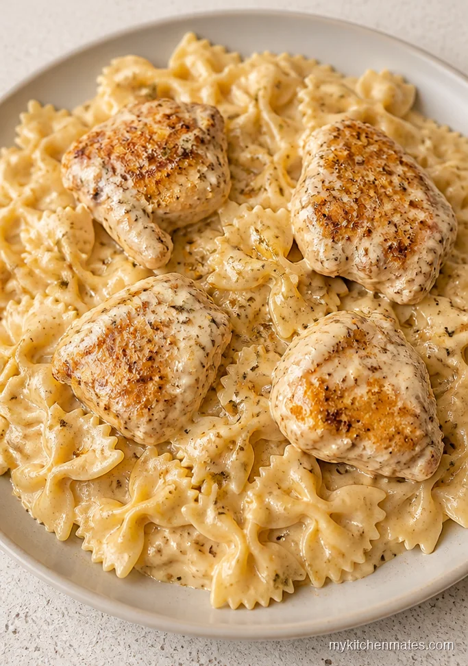 Garlic Parmesan Crockpot Chicken Alfredo