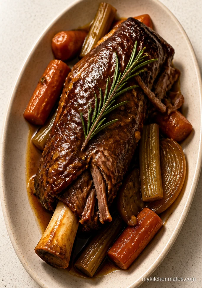 Garlic Rosemary Venison Shanks