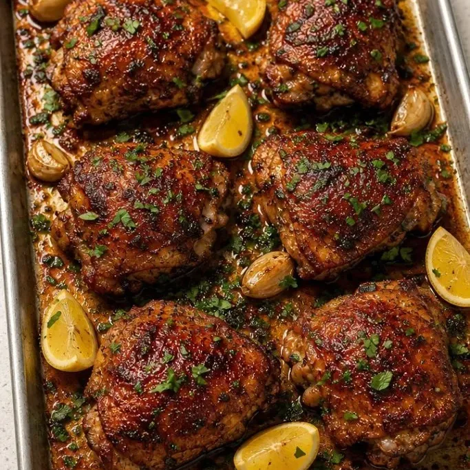 Garlic Sheet Pan Chicken
