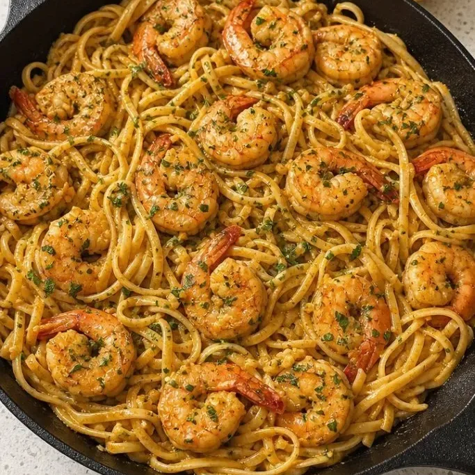Garlic Shrimp Pasta
