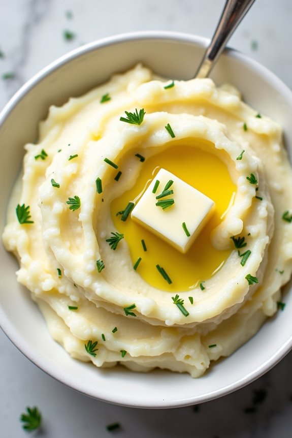 garlic herb mashed potatoes