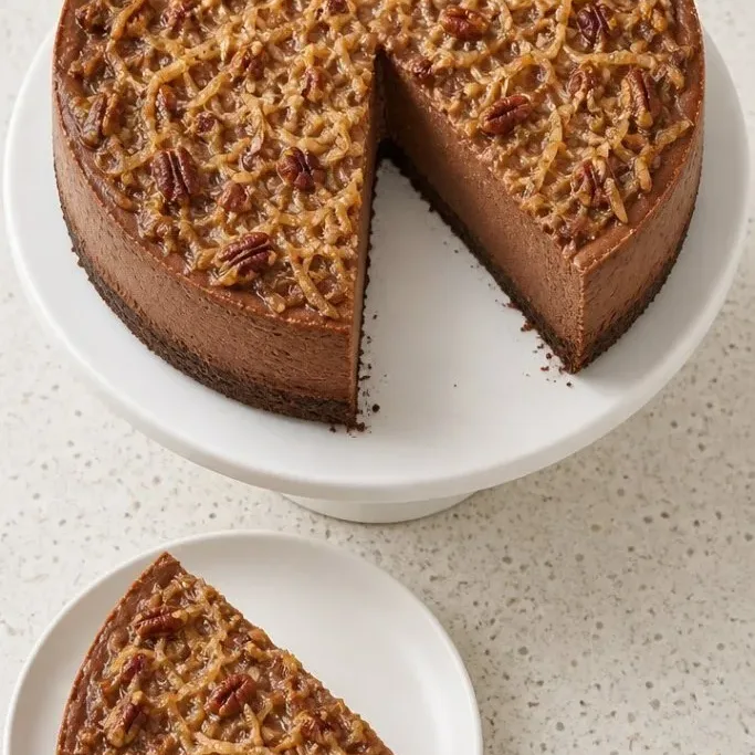 German Chocolate Cheesecake