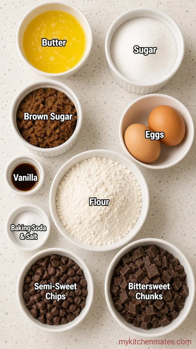 Chewy Ghirardelli Chocolate Chip Cookies Ingredients