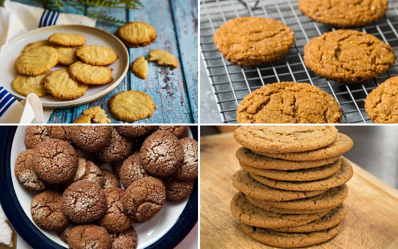 10 Best Ginger Cookie Recipes That Will Fill Your Kitchen with the Most Incredible Smell ginger-cookie-recipes collage