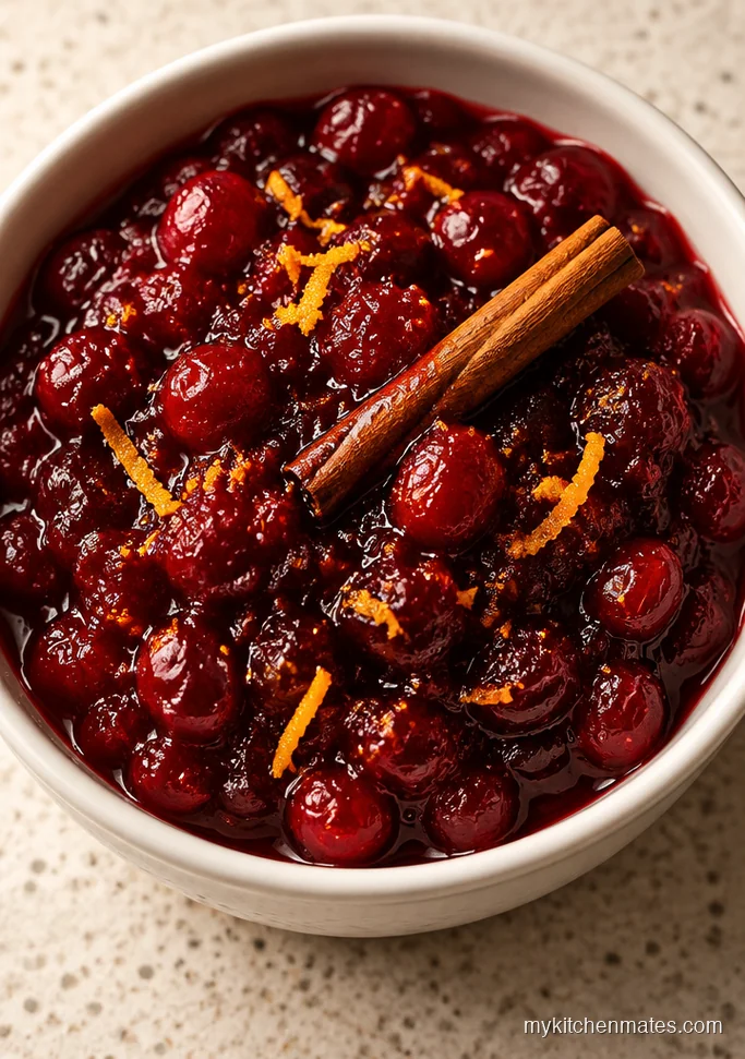 Ginger Cranberry Sauce with Orange