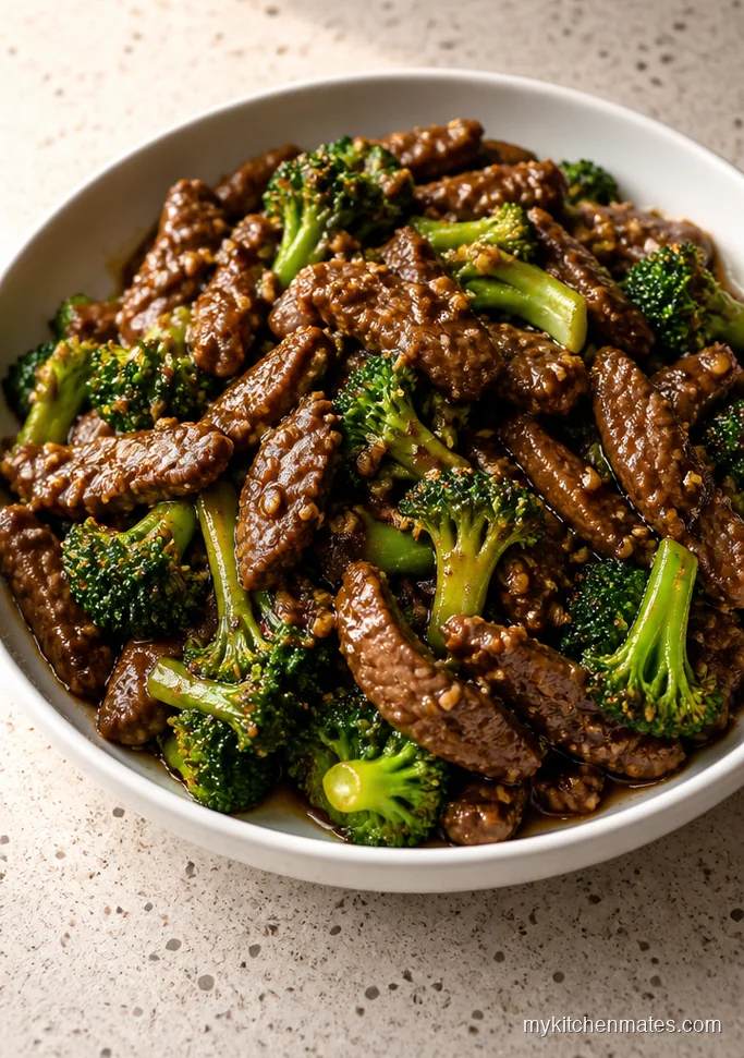 Ginger Garlic Round Steak with Broccoli
