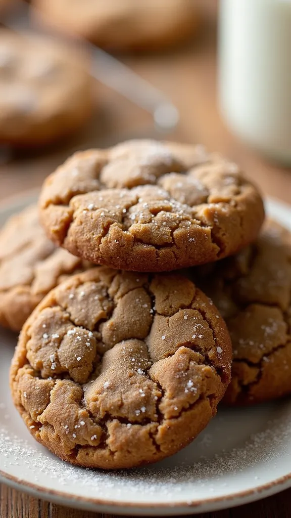 - Ginger Molasses Cookies