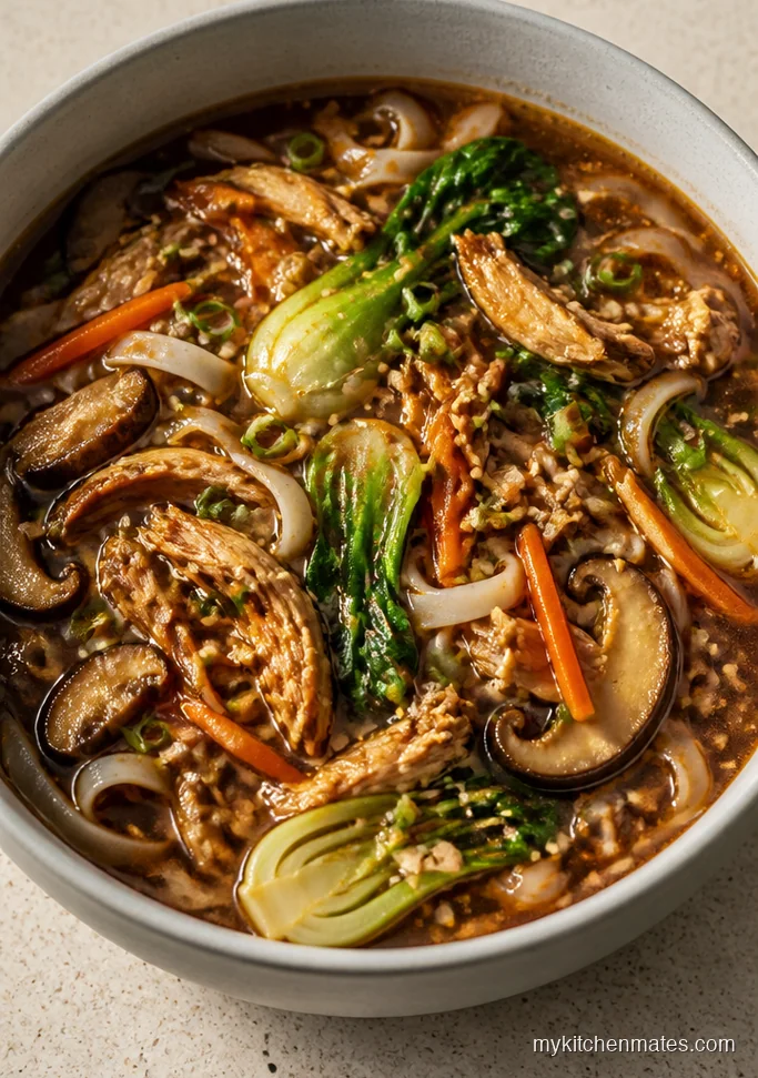 Ginger Sesame Chicken Noodle Soup
