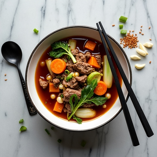 ginger soy beef stew
