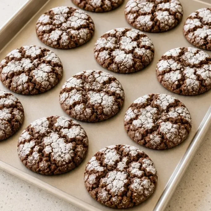 Gingerbread Crinkle Cookies