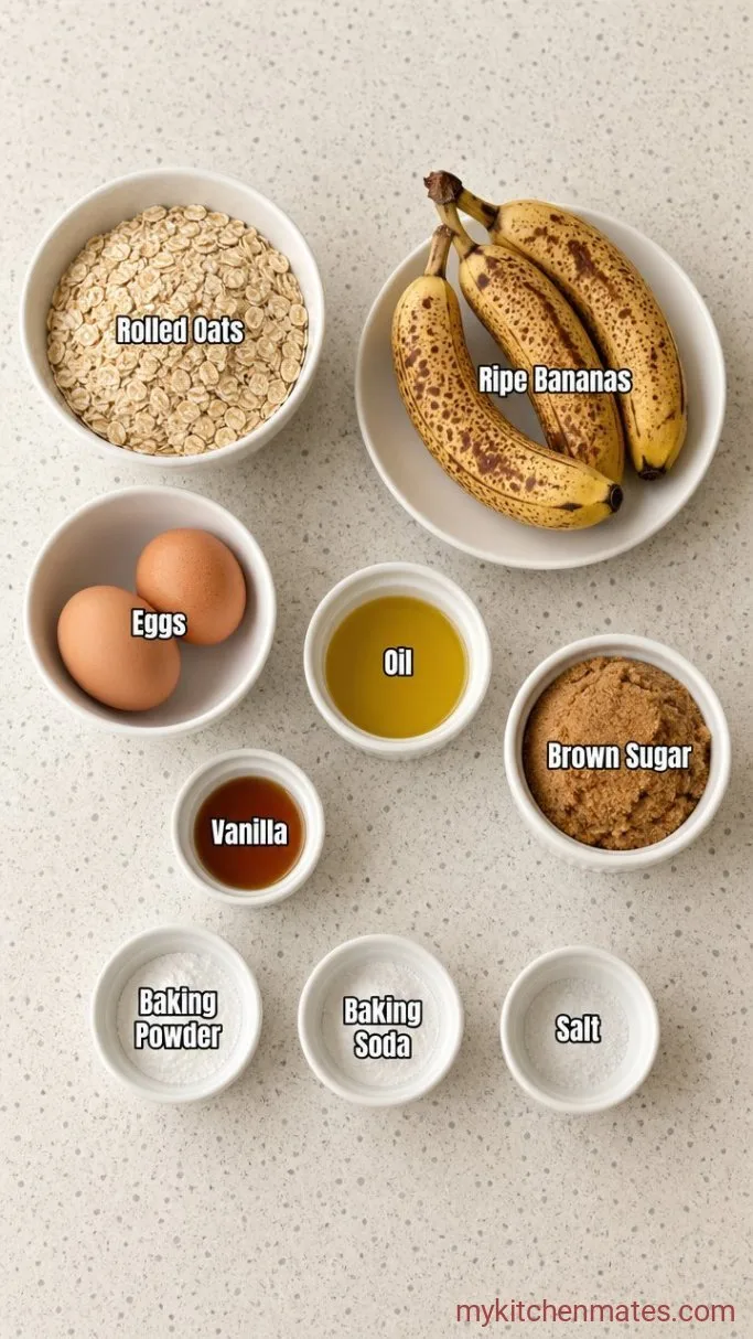 Easy Blender Gluten Free Banana Muffins Ingredients