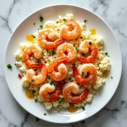 Gluten-Free Cauliflower Rice Shrimp Scampi