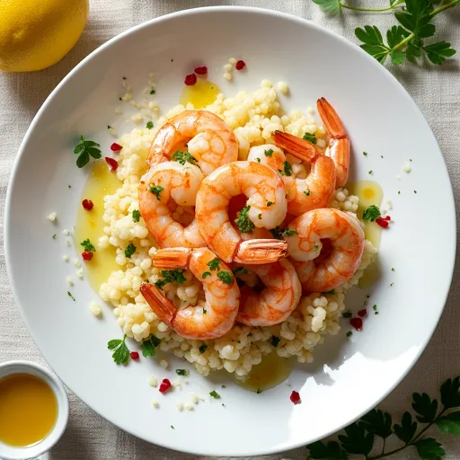 Gluten-Free Cauliflower Rice Shrimp Scampi