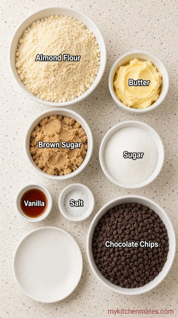 5-Minute Edible Gluten-Free Cookie Dough Ingredients