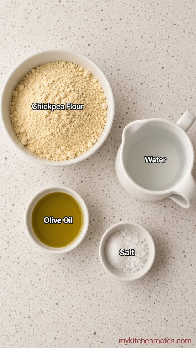 Quick 4-Ingredient Gluten Free Flatbread Ingredients