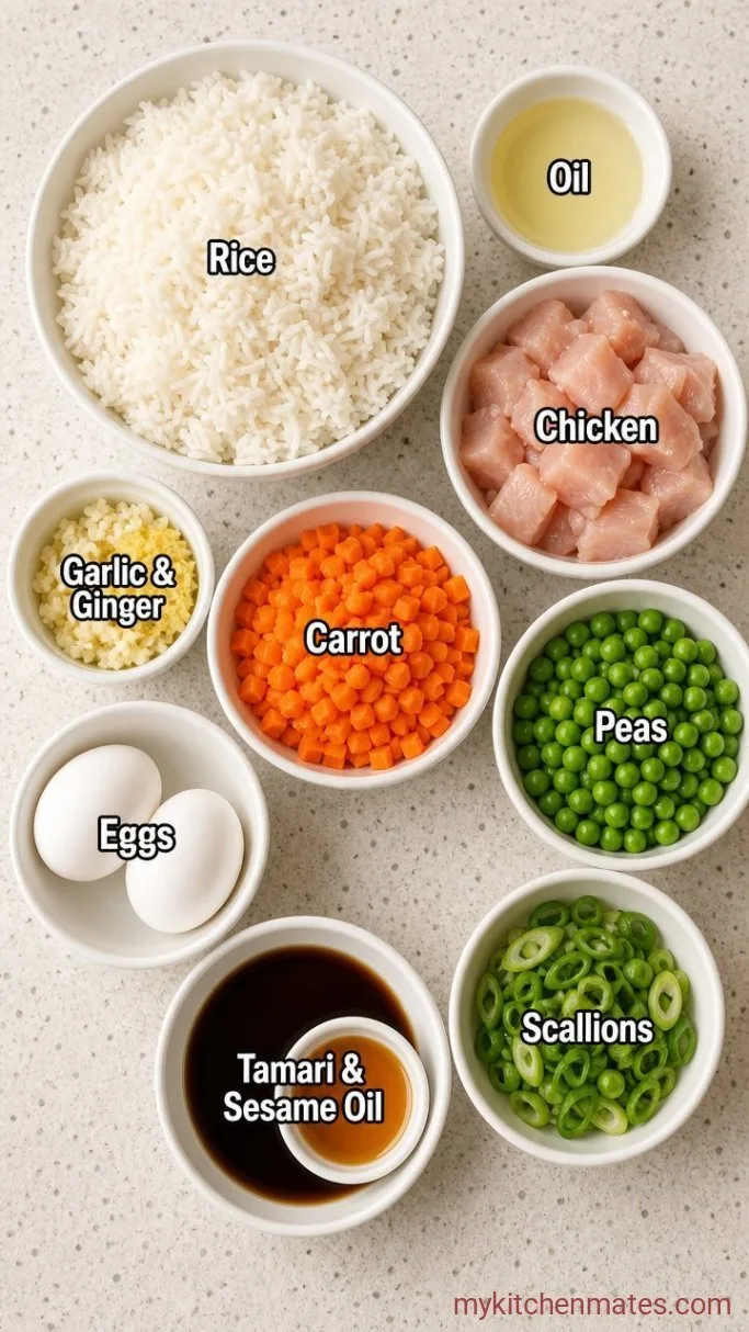 15-Minute Gluten Free Fried Rice Ingredients