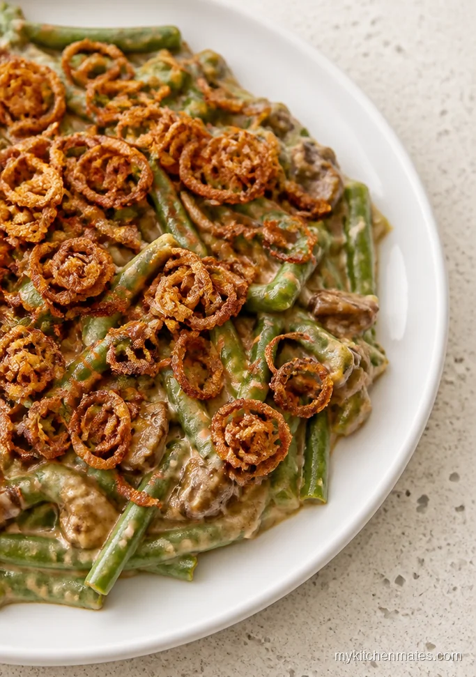 12 Green Bean Casserole Recipes for Busy Holiday Cooks Gluten-Free Green Bean Casserole with Crispy Shallots