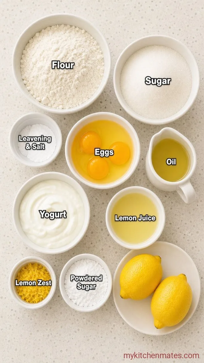 Moist Gluten Free Lemon Cake (No Gritty Texture) Ingredients