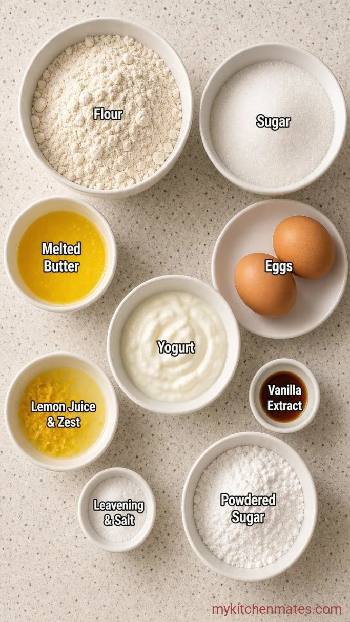 Moist Gluten Free Lemon Loaf Ingredients
