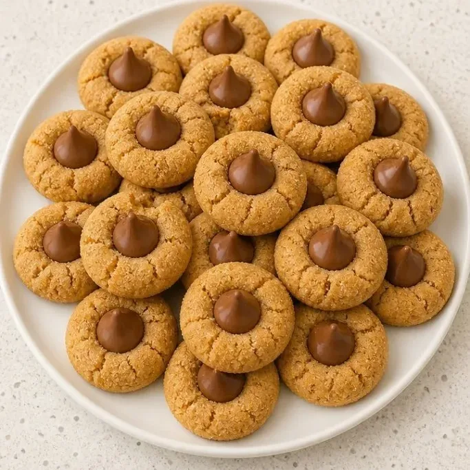Soft & Chewy Gluten Free Peanut Butter Blossoms Gluten Free Peanut Butter Blossoms